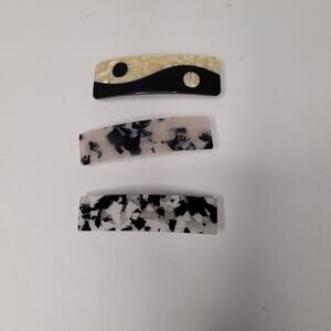 Elegant Chinese Style Hair Barrettes - Set of Three